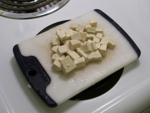 Cubed tofu